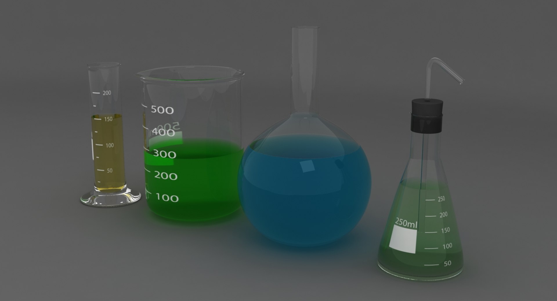 Flask 3d Model