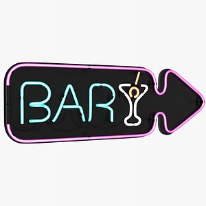realistic neon sign model