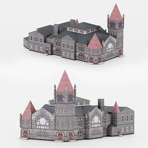 Trinity St Pauls United Church Toronto 3D Lowpoly Model 3D model