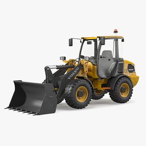 3D model Volvo L25 Electric Loader with Bucket