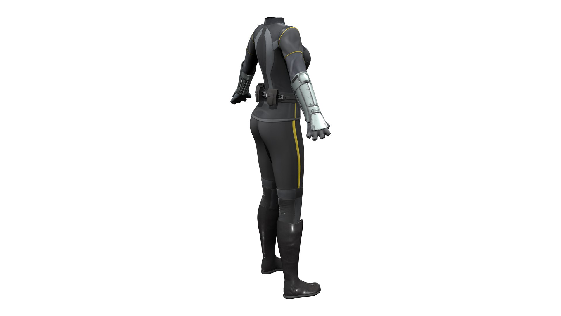 Man in Futuristic Clothing 3D model - TurboSquid 1880983