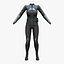 3D Futuristic Sci-Fi Full Outfit Jacket Pants Arm Shield model
