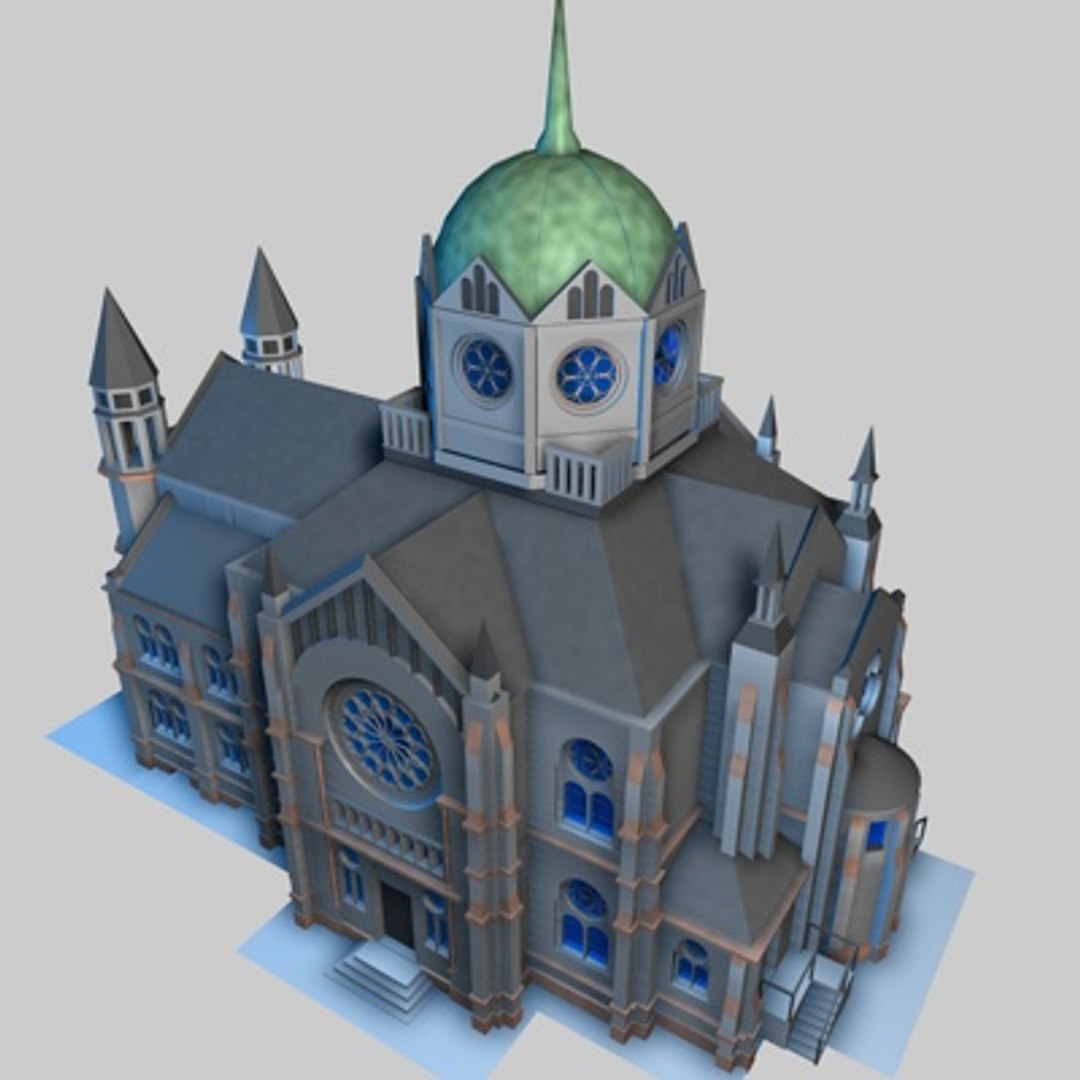 synagoge hannover 3d model