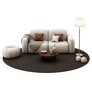 Modern Cozy Living Room Furniture Set
