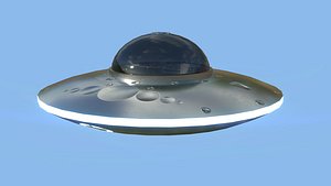 Spaceship UFO B1 - Gray - Alien SciFi Vehicle model