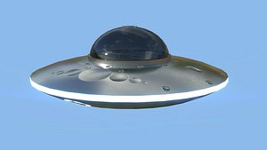 Spaceship UFO B1 - Gray - Alien SciFi Vehicle