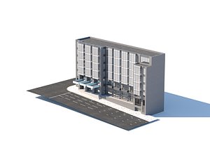 3D office building city model