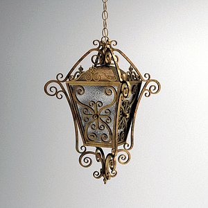 3ds max hanging wrought iron lantern