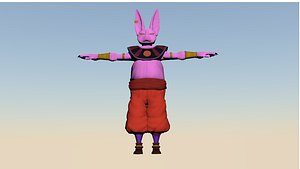 champa beerus dbs 3d model