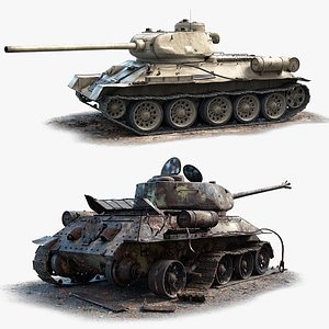 3D Tank T-34-85 Set