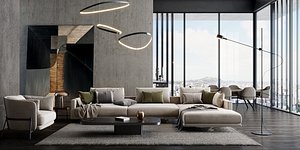 interior livingroom scene 09
