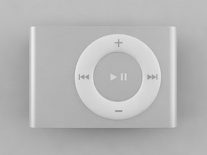 2nd generation ipod shuffle 3D model