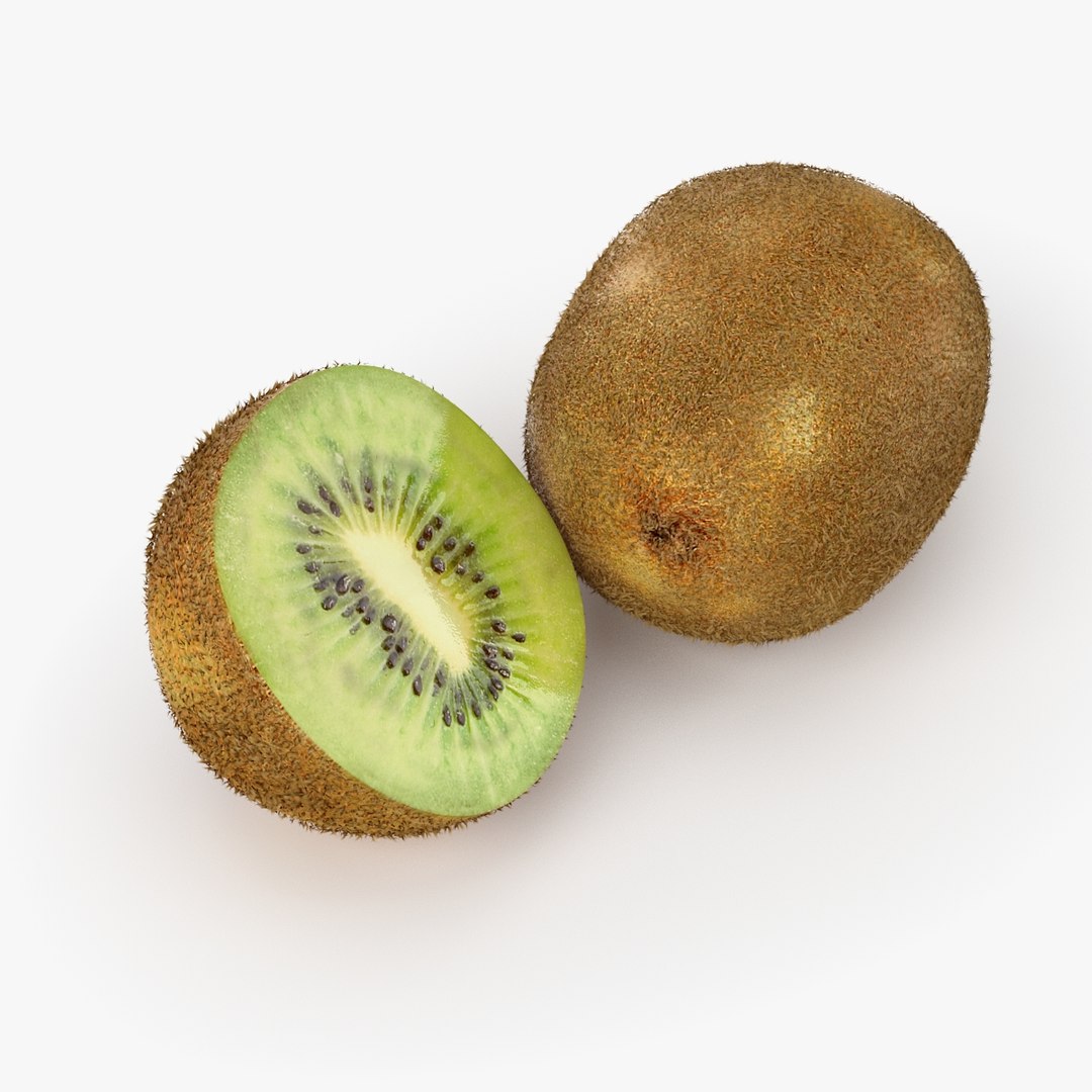 Realistic Kiwi Fruit Real 3d Max