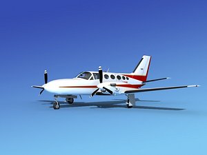 scale cessna 425 conquest 3d dxf