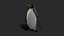 King Penguin Low poly - animado