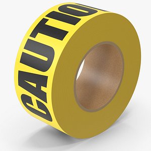 3D Caution Tape model