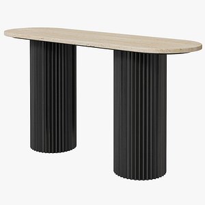 CFS Hampton fluted ribbed console