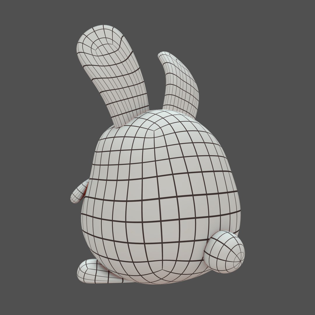 Plush Rabbit 3D Model - TurboSquid 1717688