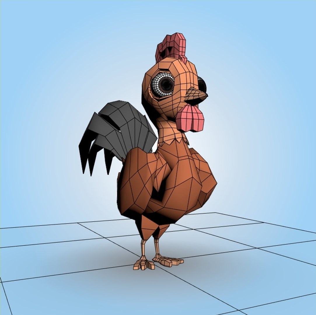 3D Rooster Model - TurboSquid 1839615