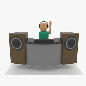 3D model dj arm bass