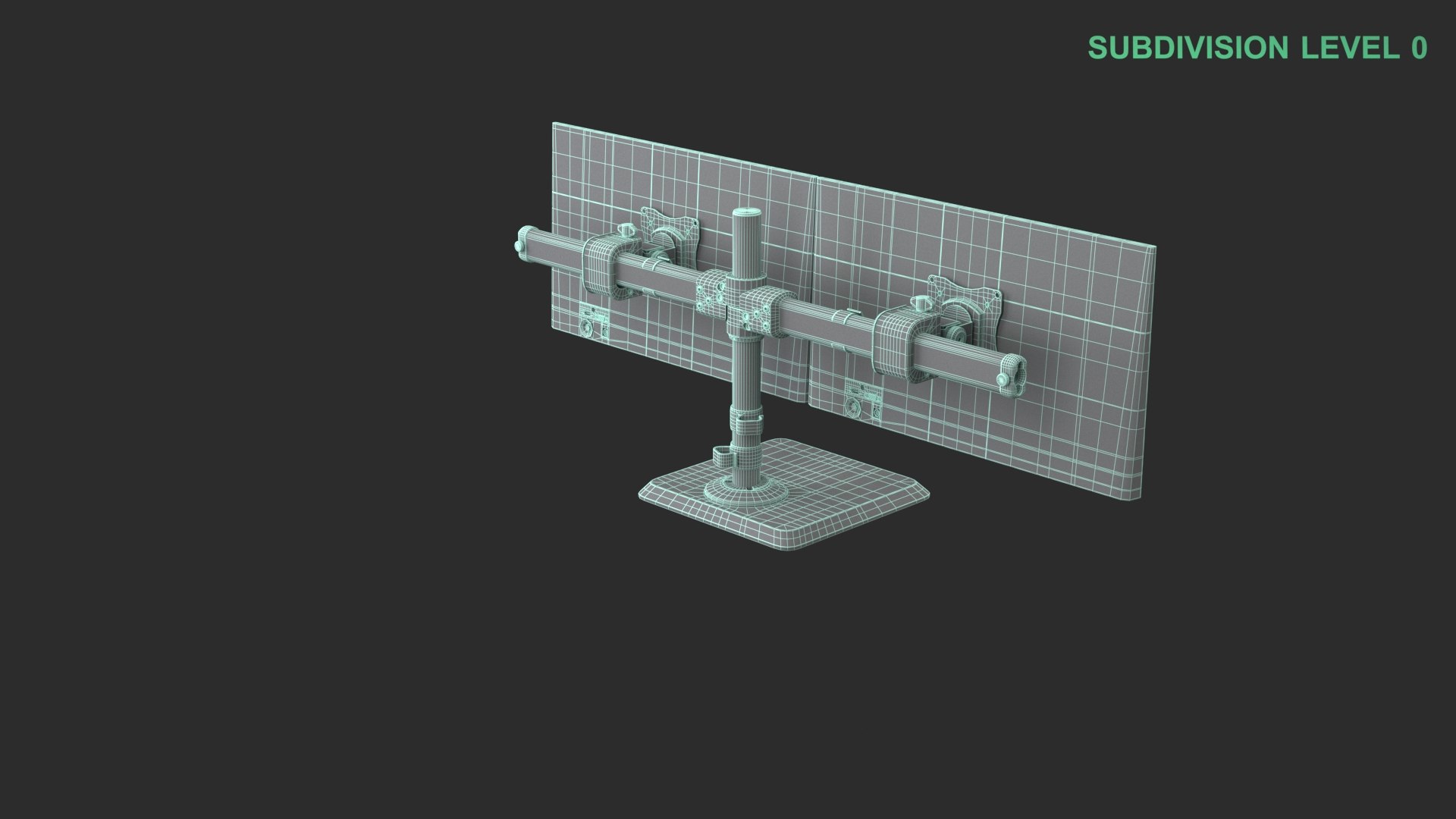 Dual Monitor Stand 3D Model - TurboSquid 2389851