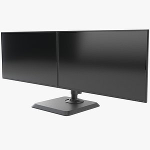 Dual Monitor Stand 3D model