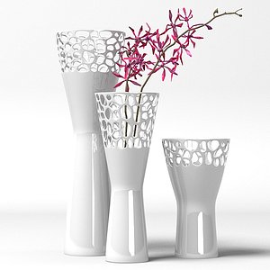 LSA Ice Vase-medium & flower
