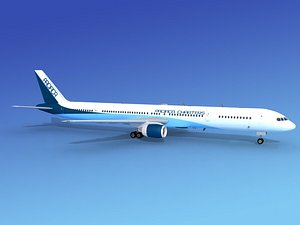 airline boeing 757 757-300 3d model