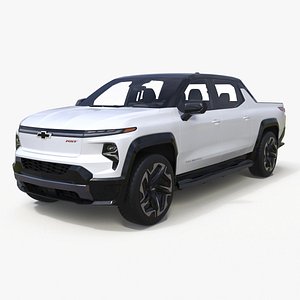 Chevrolet Silverado EV RST White 2024 3D model