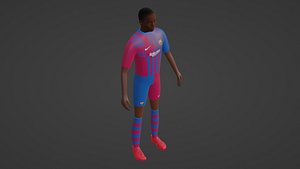 Soccer Player - Barcelona 3D