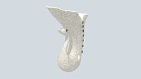 Stone Tiered Garden Fountain 3D Model - Multi Level Outdoor Water Feature for Landscape