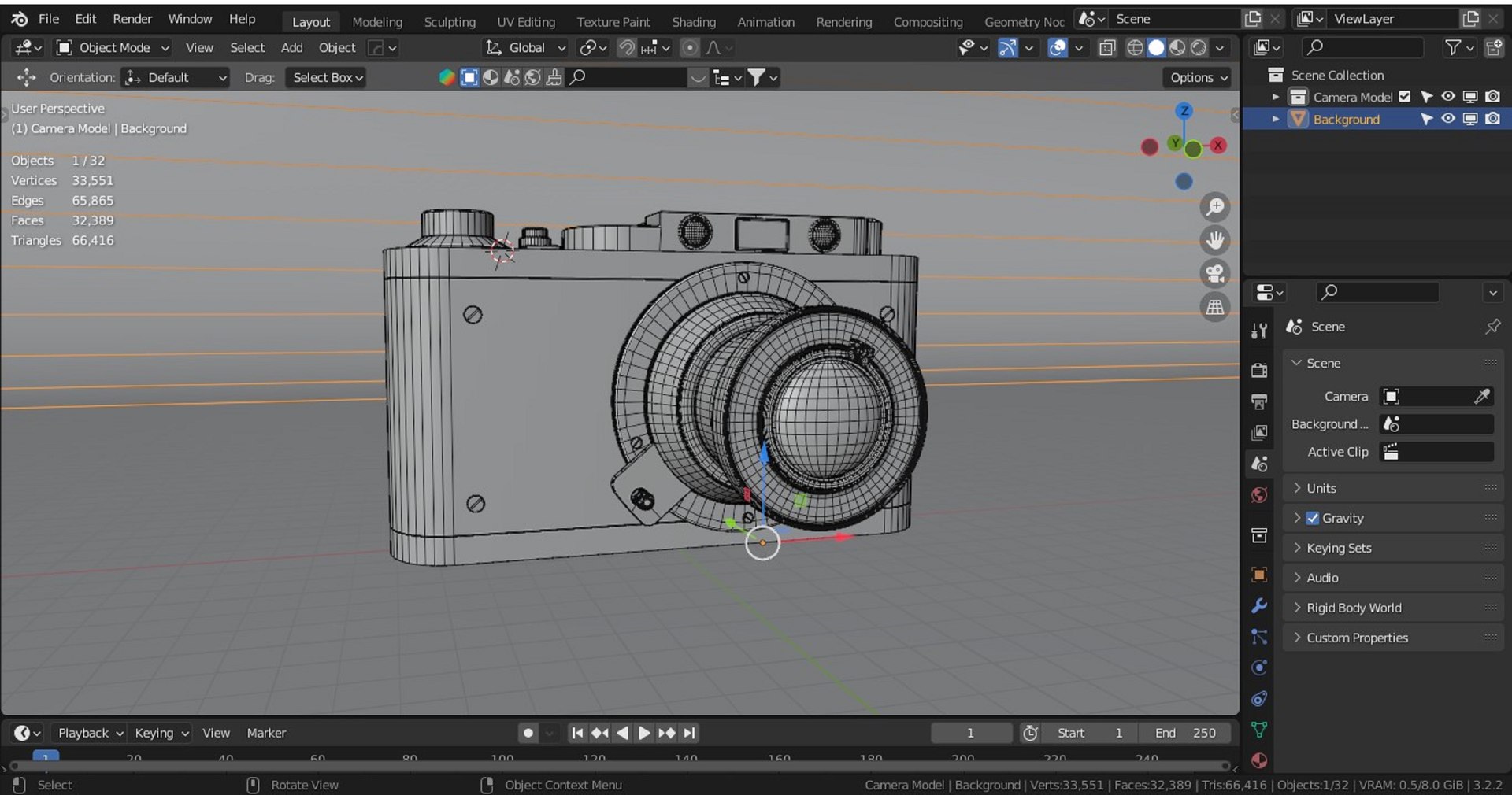 Leica Old Vintage Camera With Ultra Realistic Texture 3D Model ...