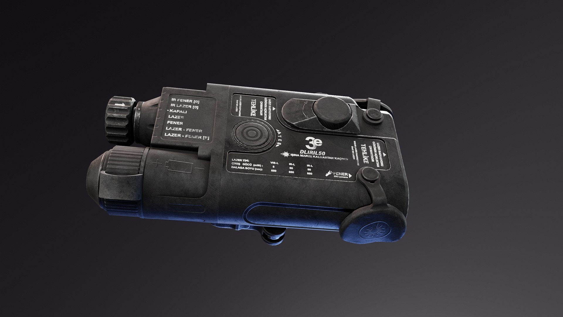 3D DLIRIL50 Laser Pointer and Illuminator https://p.turbosquid.com/ts-thumb/X1/VOreBo/5g/dliril50_laser_pointer_prev_005/jpg/1779601350/1920x1080/fit_q87/648c15a35982e9b2198a59ffcd66c65aa31b91e7/dliril50_laser_pointer_prev_005.jpg