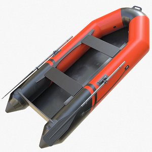 Rubber boat 01 j 3D model