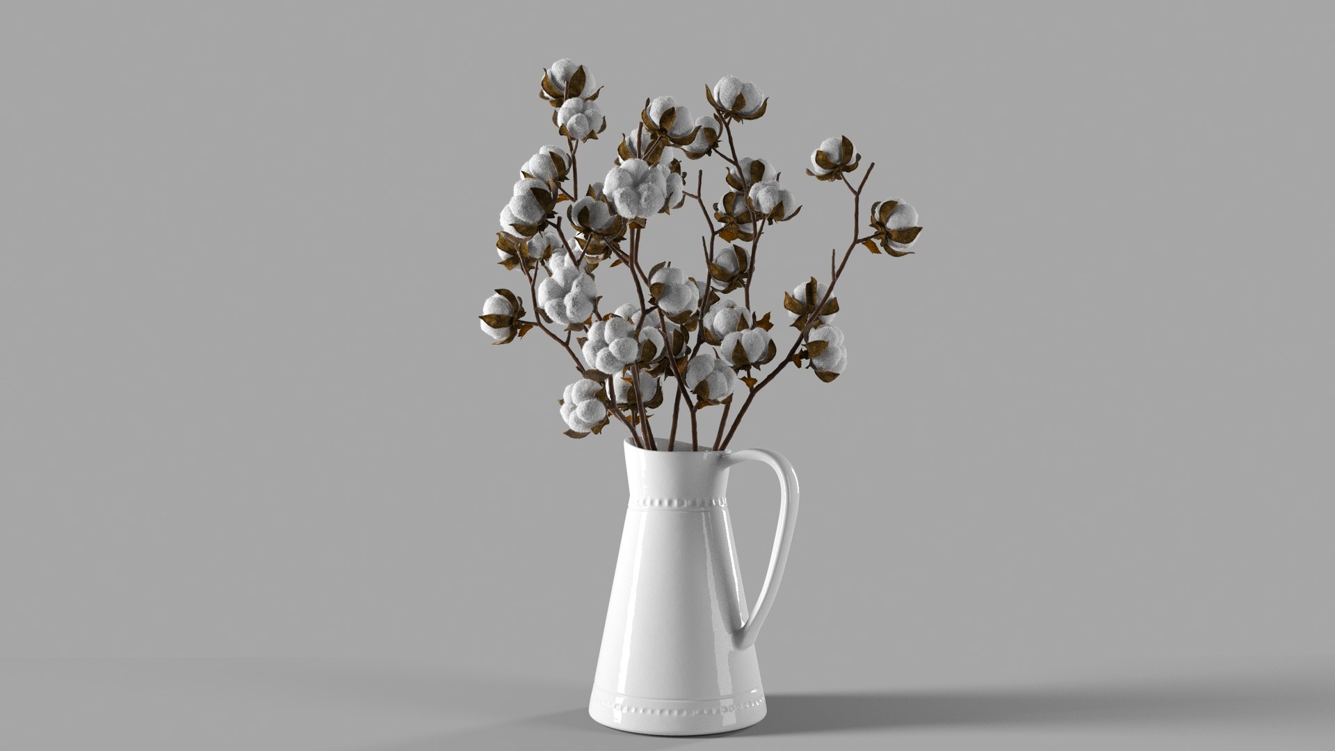 Dried Cotton Jug Model - TurboSquid 1476277