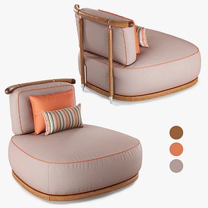 Annibale Colombo Salvia Armchair 3D model
