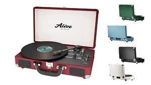 3D model Vinyl Record Player Alive Audio Glam