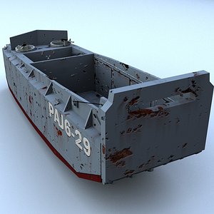 lcvp landing craft -- 3d model