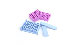 3D 3D printed model for making silicone mold for creating bricks