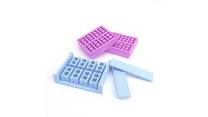 3D printed model for making silicone mold for creating bricks