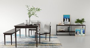 West Elm Modern Farmhouse Dining Set