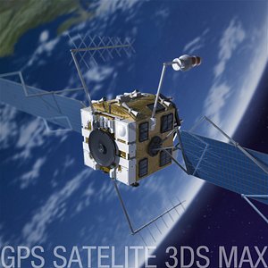 gps satellite 3d max