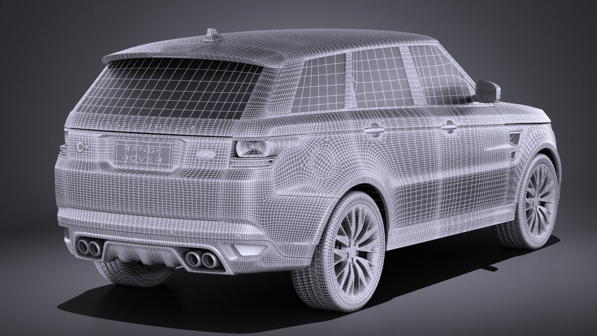 sport range rover 3d model
