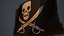 Bandera negra pirata animada