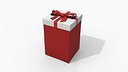 Gift Box - Tall Regular with Fixed Ribbon Bow