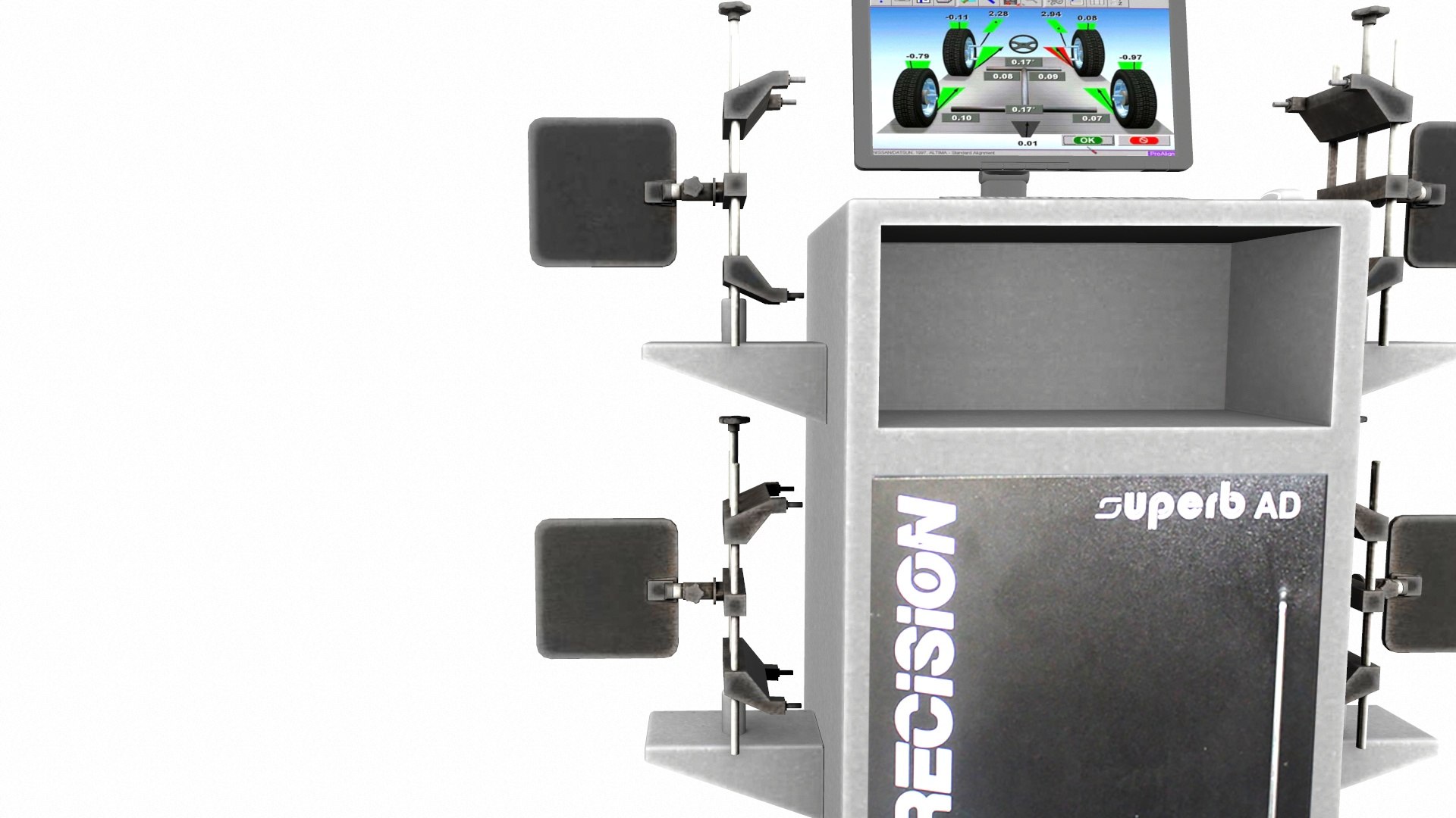 3D Wheel Alignment Machine Model - TurboSquid 2326867