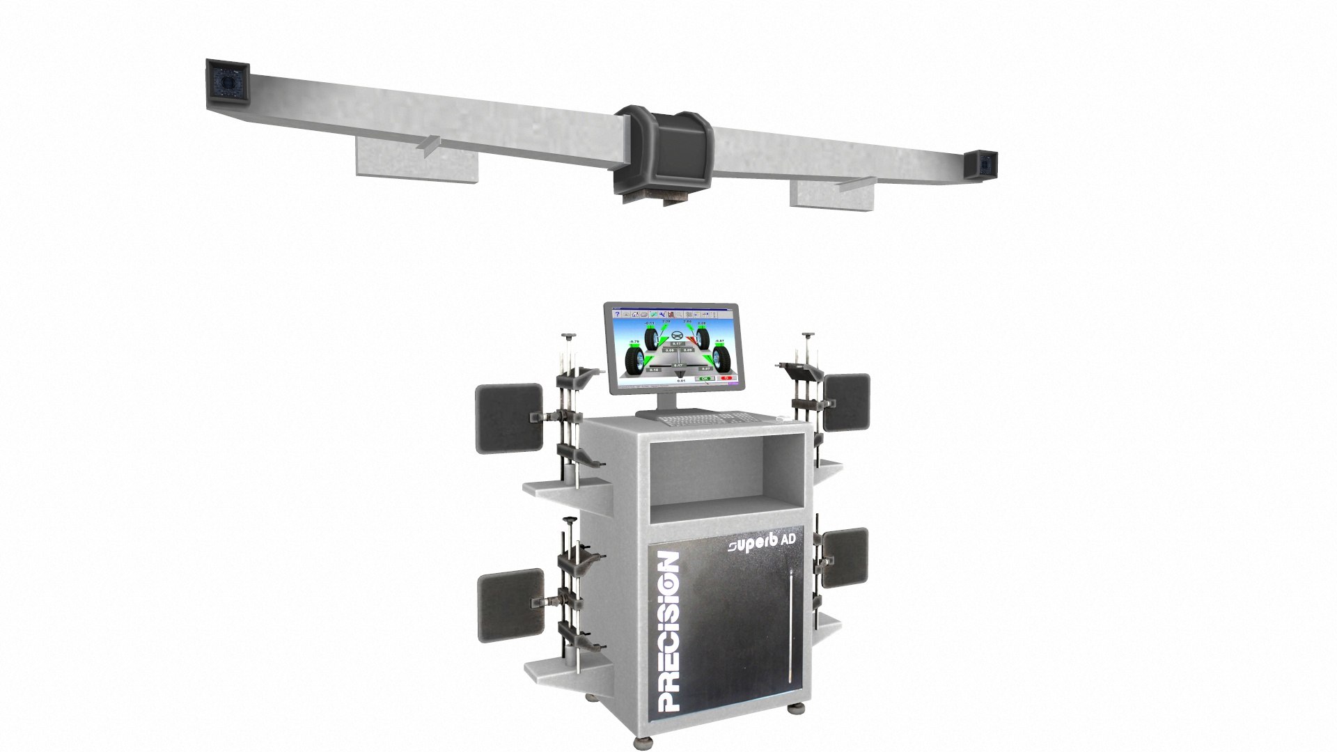3D Wheel Alignment Machine Model - TurboSquid 2326867