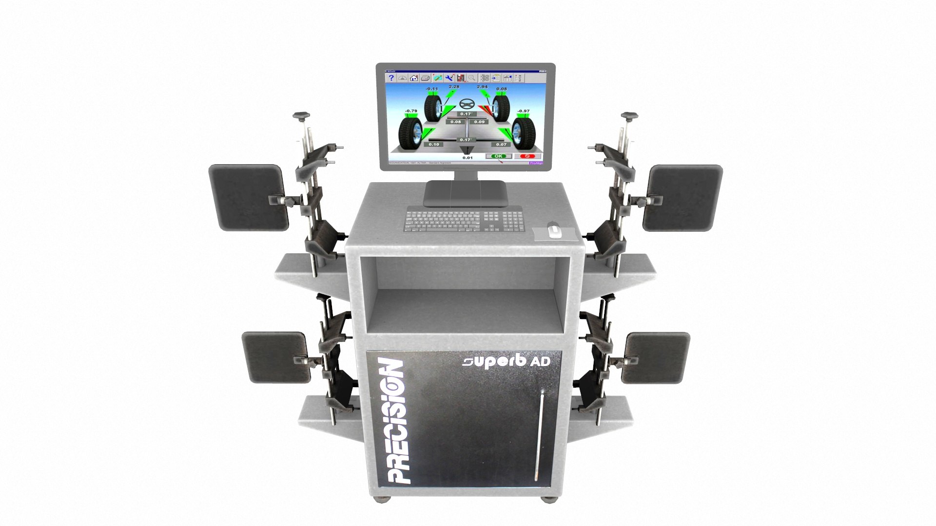 3D Wheel Alignment Machine Model - TurboSquid 2326867