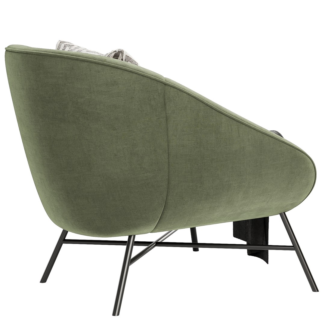 Barrow lounge chair 3D model - TurboSquid 2162702
