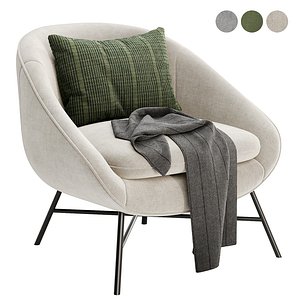 Barrow lounge chair 3D model